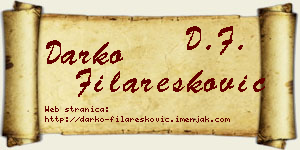 Darko Filaresković vizit kartica